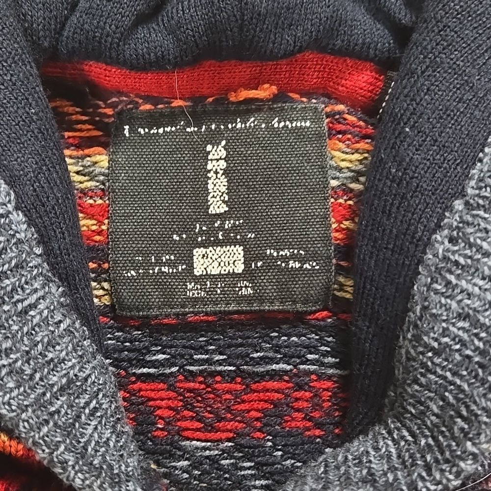 I JEANS BY BUFFALO BLUE FAIR ISLES CASUAL HOODED SWEATER - Picture 3 of 5